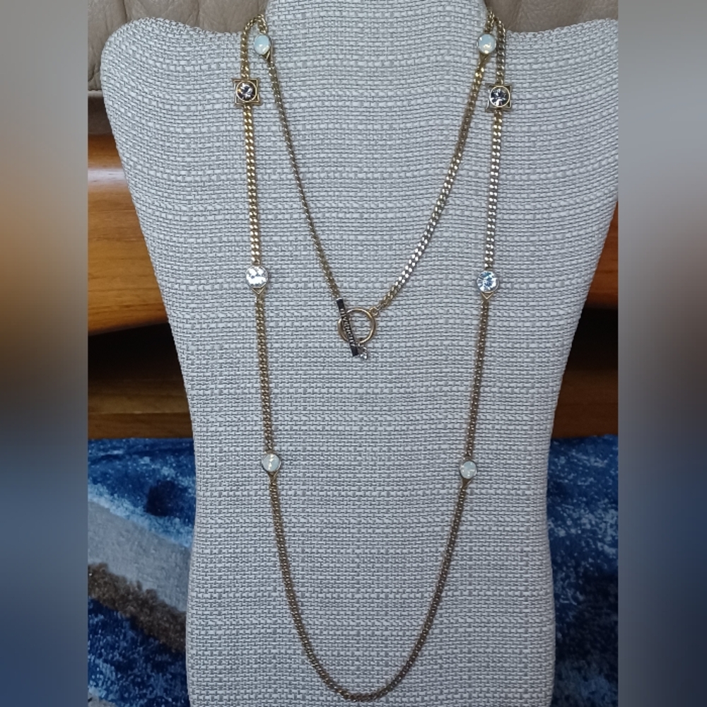 Vintage Givenchy Gold-Tone Station Necklace *RARE*